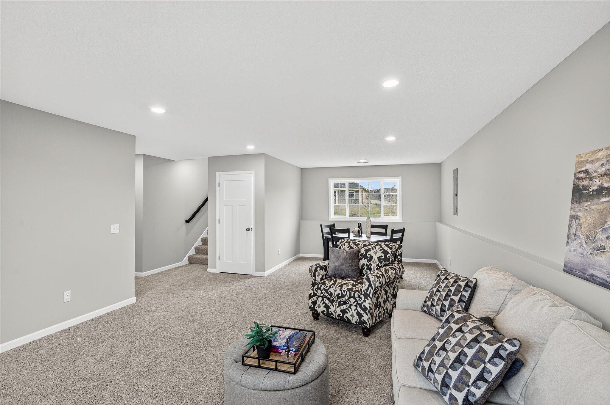 Having another gathering area means everyone can be home together without needing to do the same thing *photos of a previously staged home, not all options & finishes may be exact.*