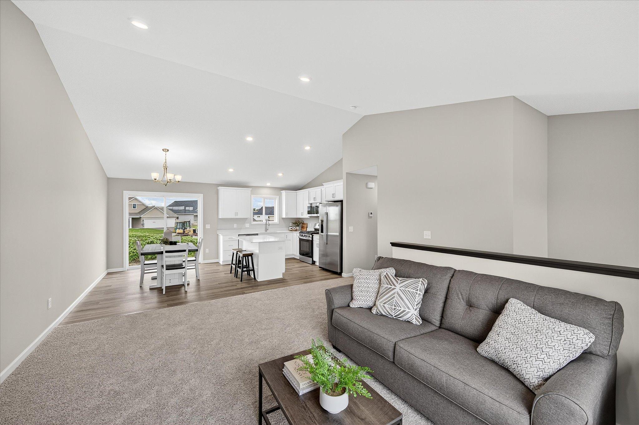 An open layout gives you the freedom to arrange the space around the way you actually live. *photos of a previously staged home, not all options & finishes may be exact.*