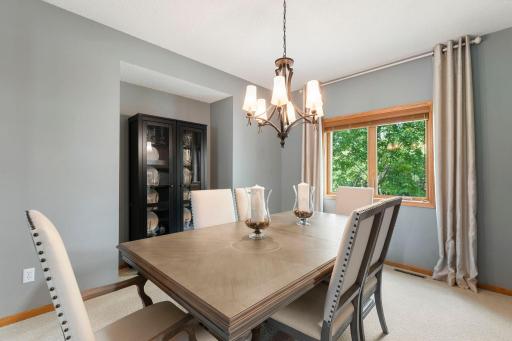 Formal dining room with hutch nook