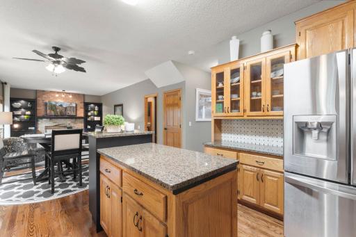 Granite countertops and stainless appliances