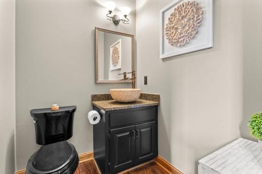 Powder room on the main level
