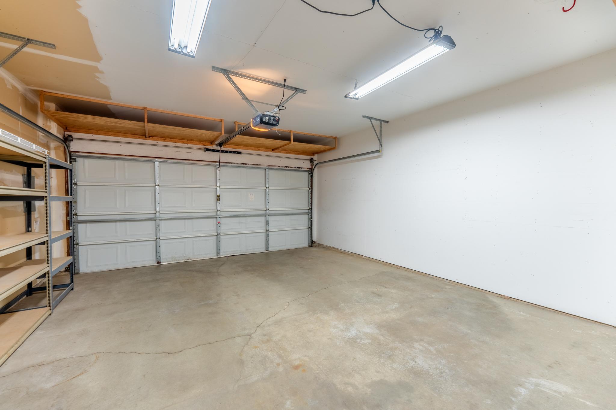 Garage is fully insulated