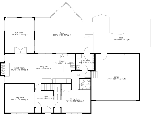 Main Level Floor Plan