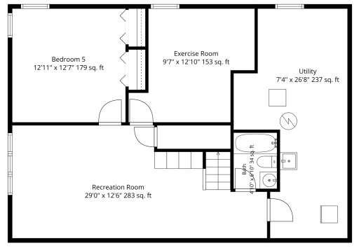 Lower Level Floor Plan