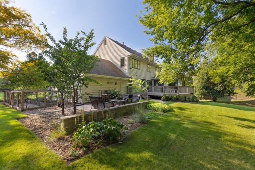 Edible landscaping includes Vali Cherry Tree and Serviceberry Tree