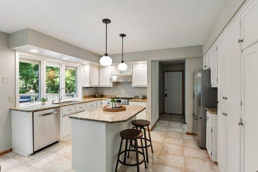 Bright functional kitchen custom cabinet remodel 2015