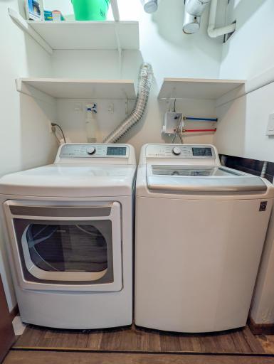 Laundry room with updated washer and dryer