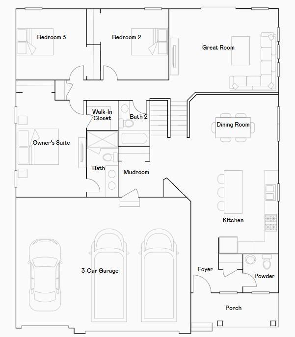 Donovan main level floorplan