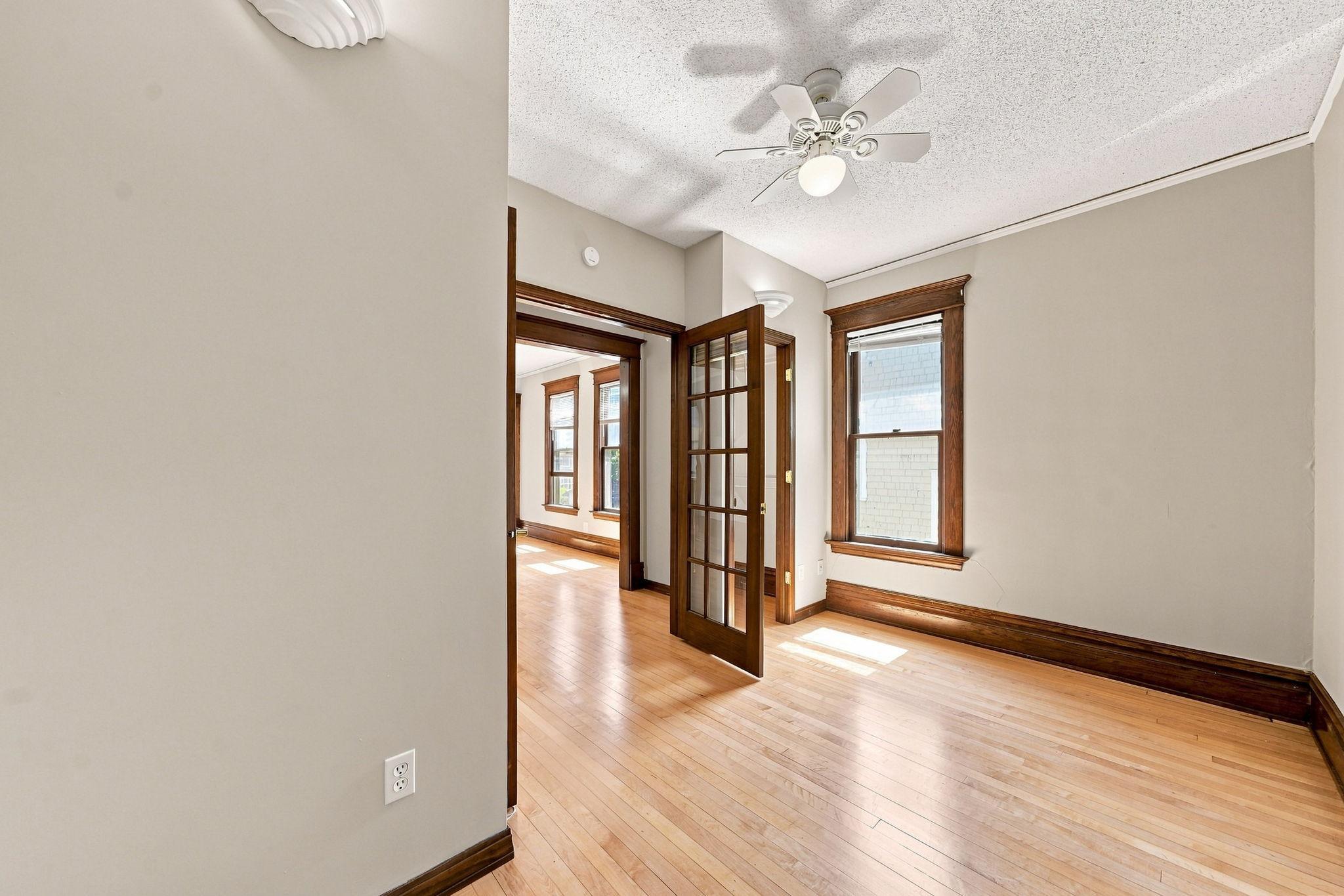 French doors to potential bedroom 2