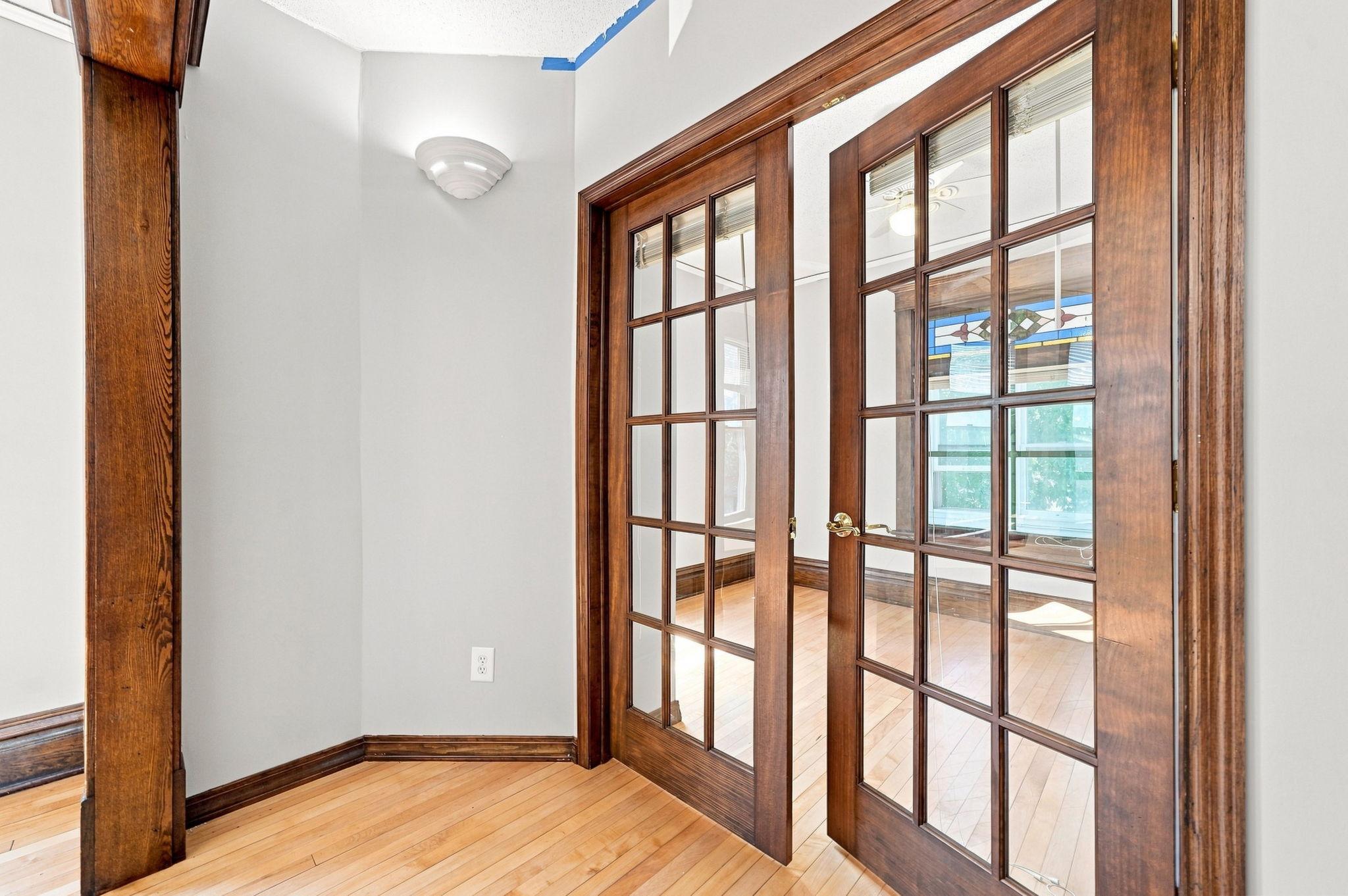 French doors to bedroom 2