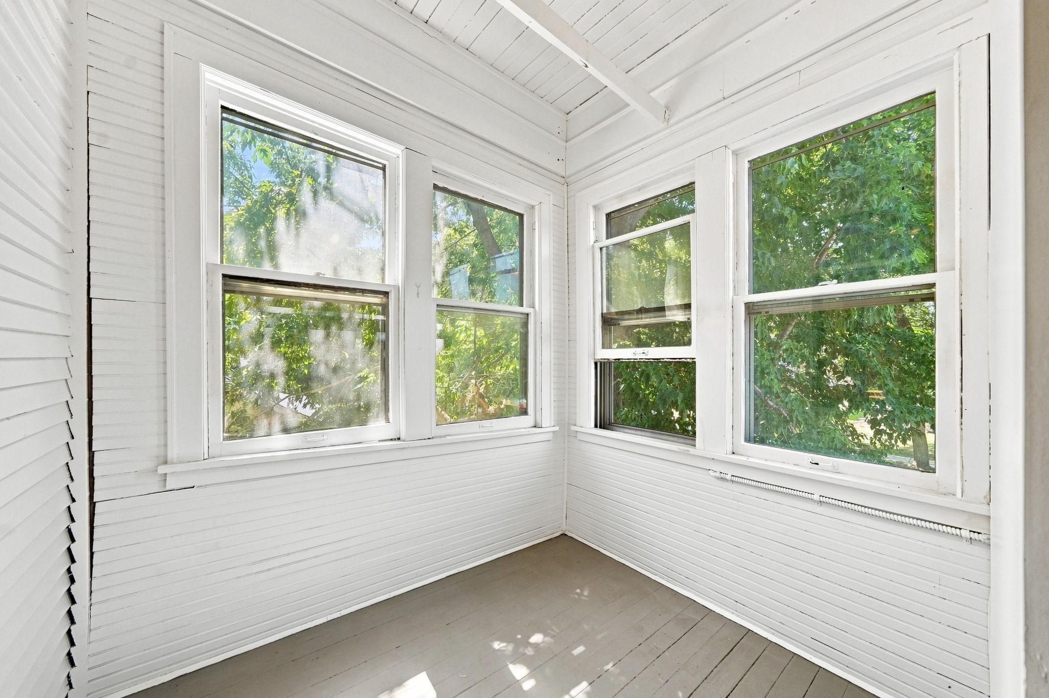 Upper level front porch
