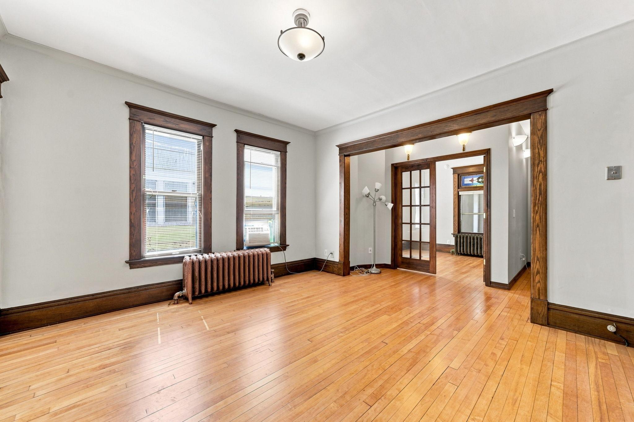 French doors to potential bedroom 2
