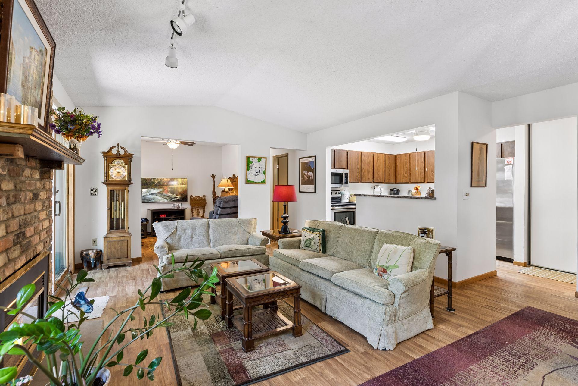 Open Kitchen with good cabinet and countertop space