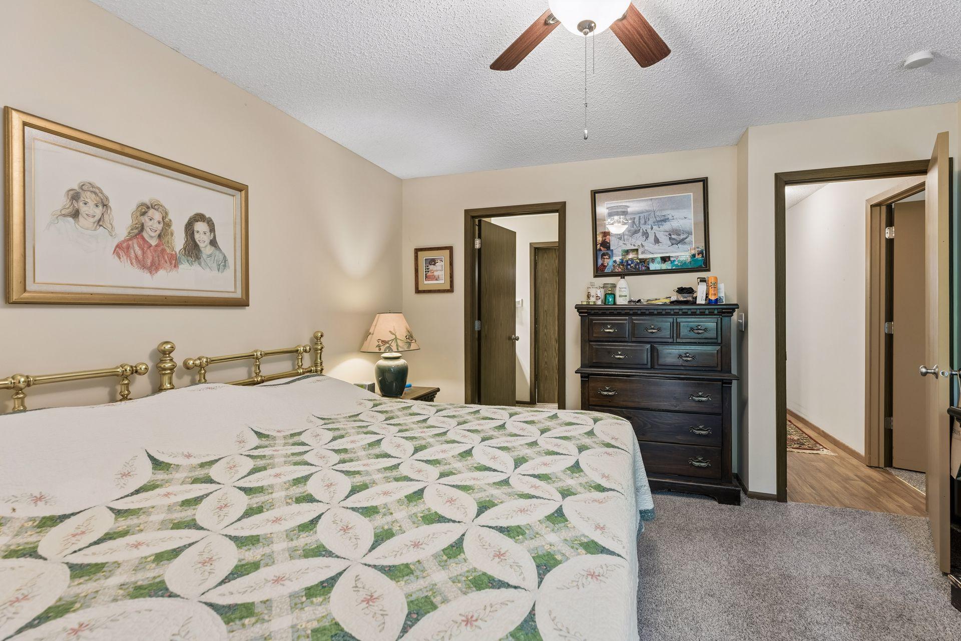 14 x 13 Primary Bedroom with large window