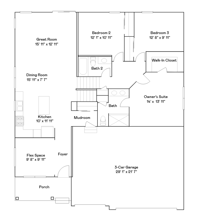 Main and upper level floor plan.