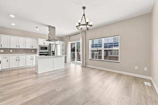 Dining area towards balcony