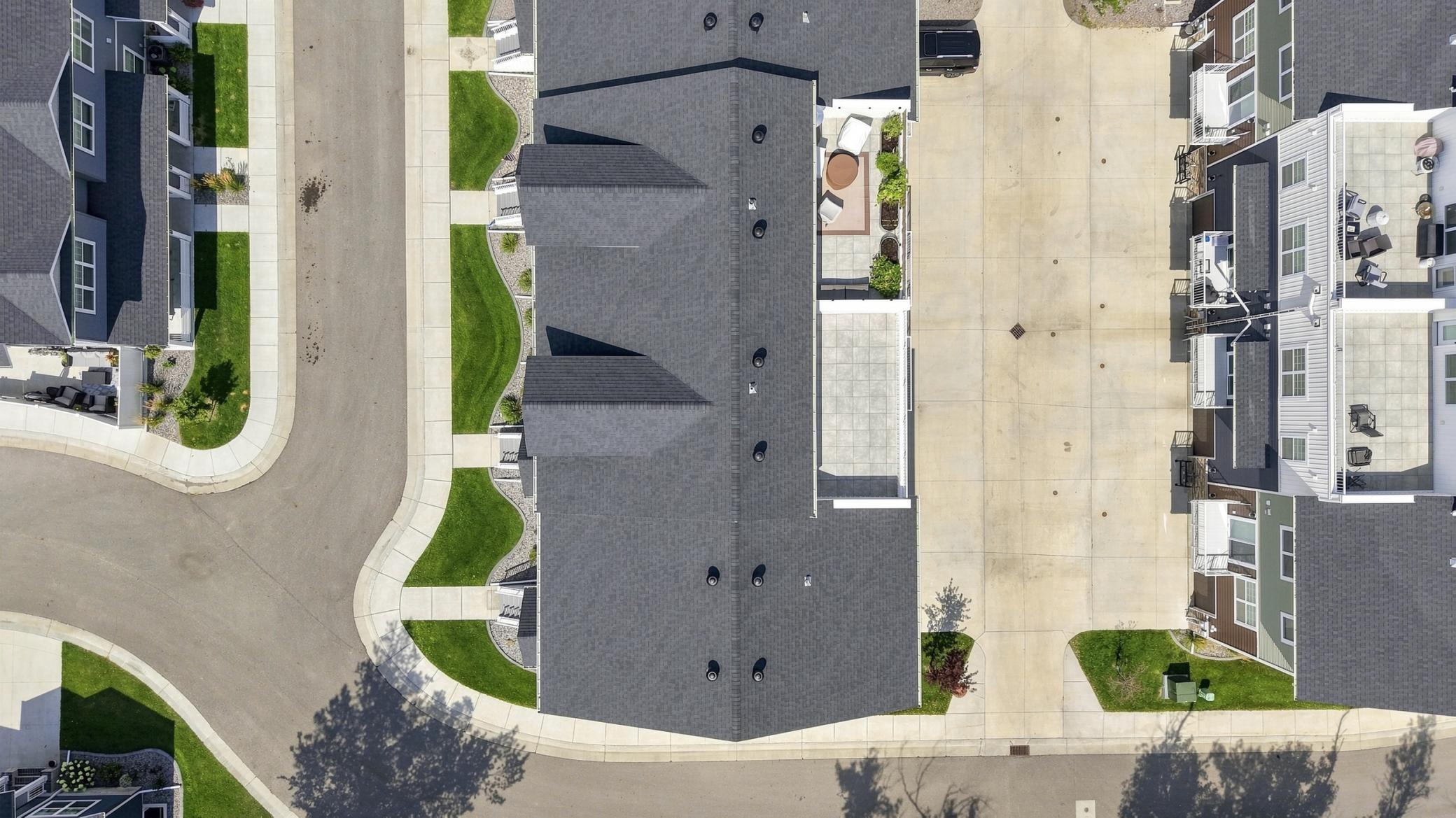 arieal of rooftop patio
