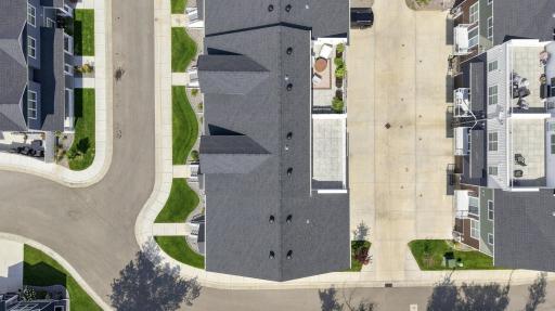 arieal of rooftop patio