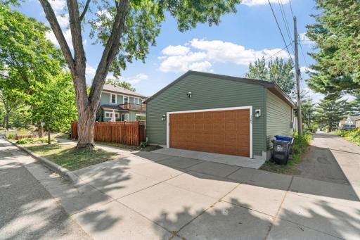 Fantastic 24'x34' garage is brand new and room for three cars, or add a workshop, or just tons of storage space!