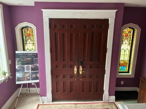 Main floor entry door