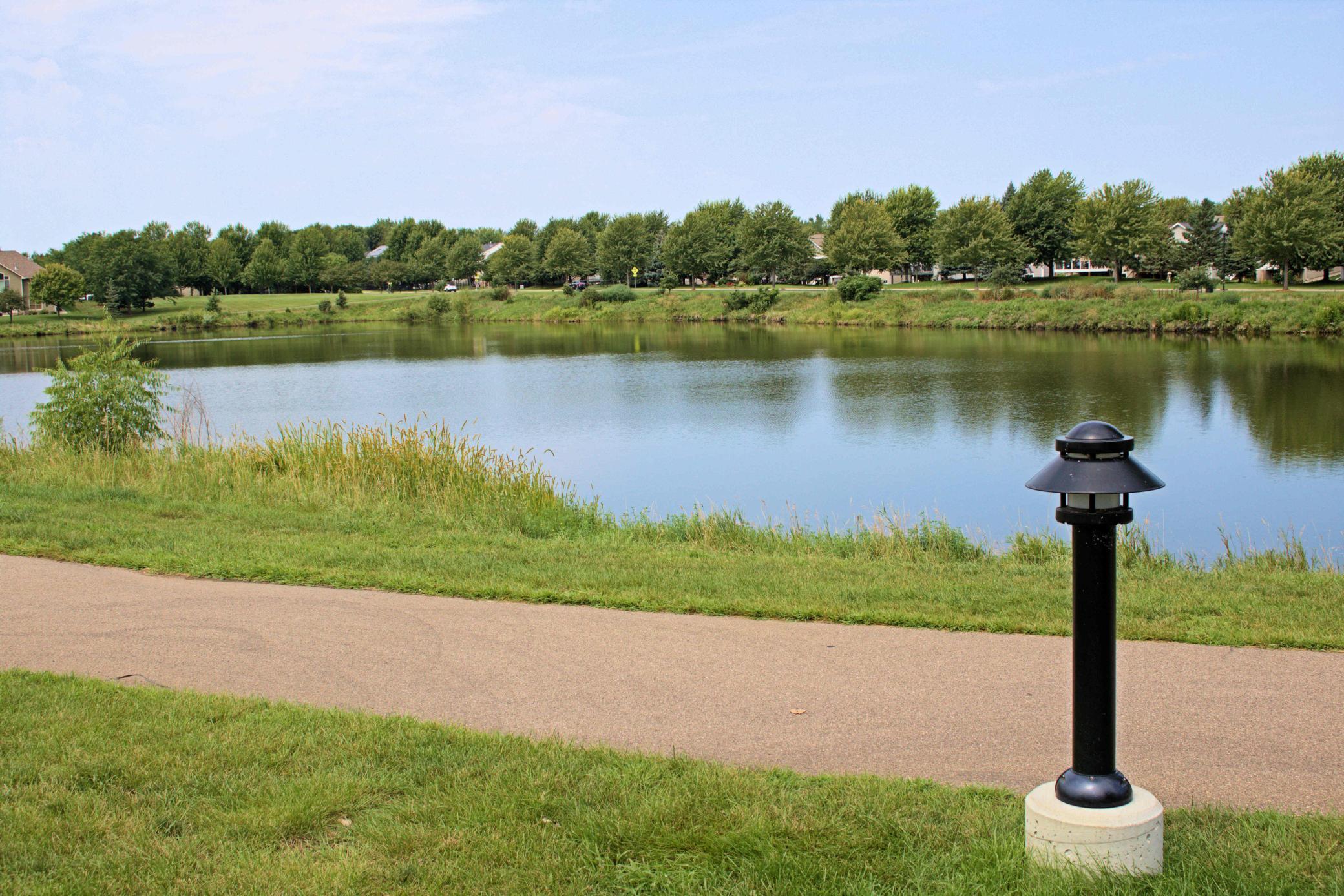 Walking trail around the entire lake/pond