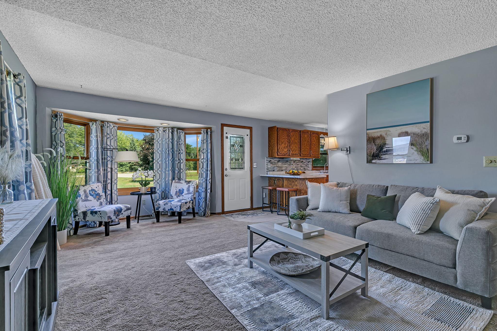 Living Room and Front Door