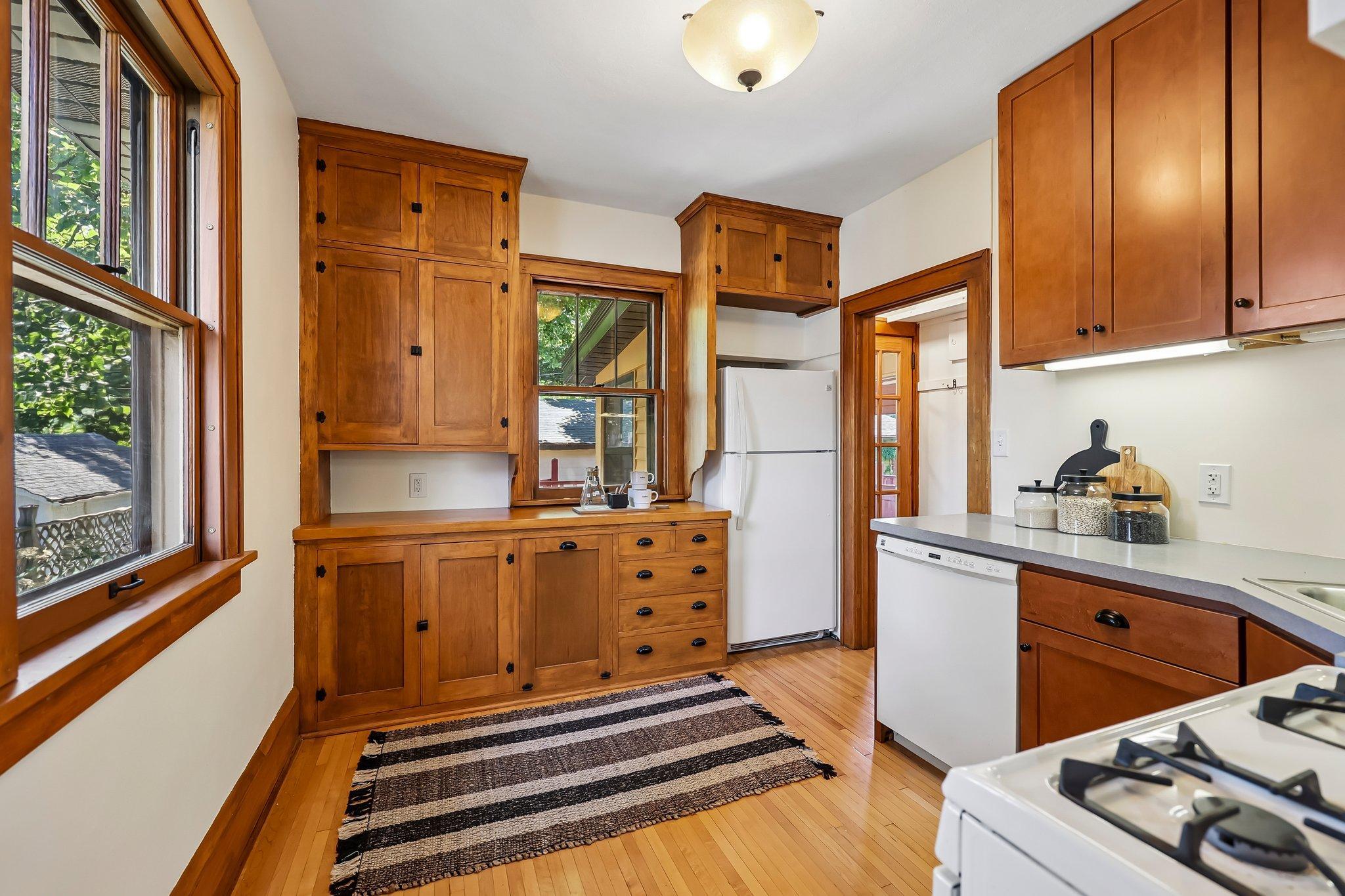 Updated kitchen with ample storage