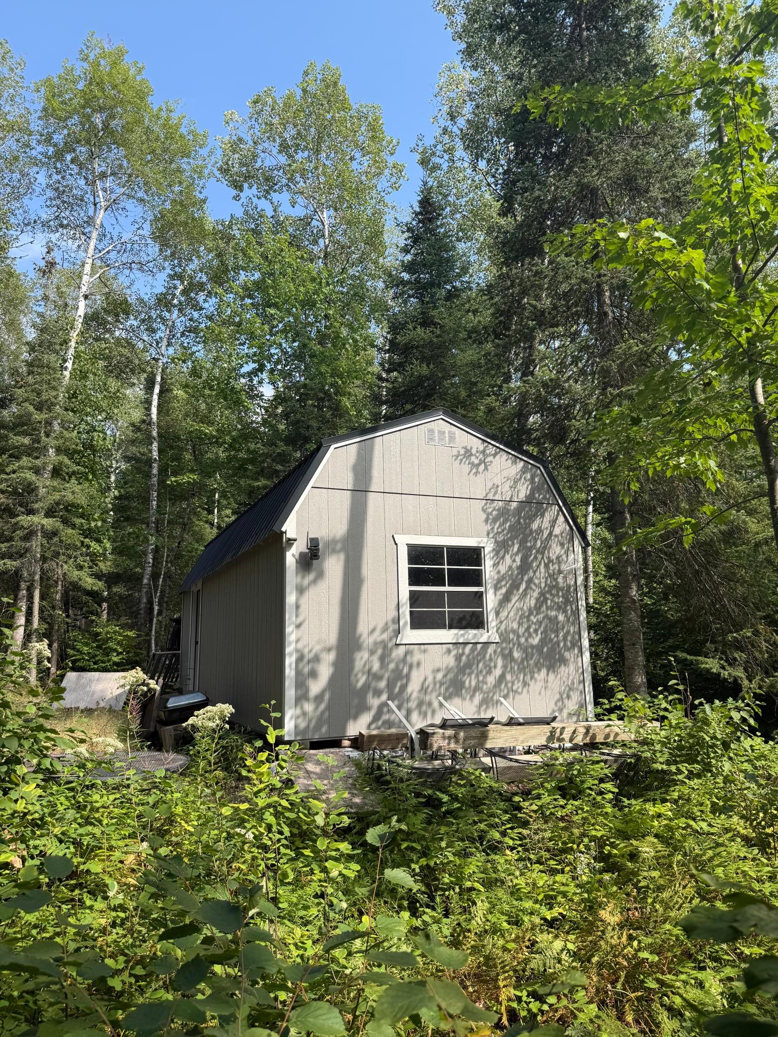 Hickory Shed with metal roof