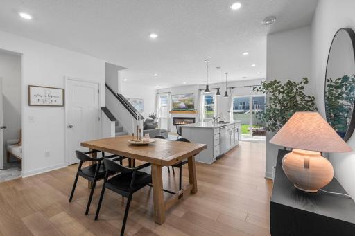 You’ll love the open feel of the main level, with beautiful flooring and a comfortable layout that keeps the kitchen, dining, and living spaces connected