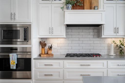 Soft-close drawers, cabinetry, and hardware.