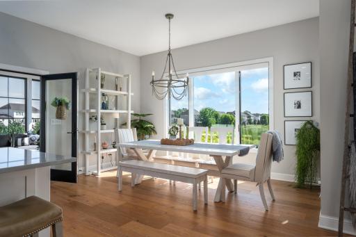 Wonderful dining space with watershed views.