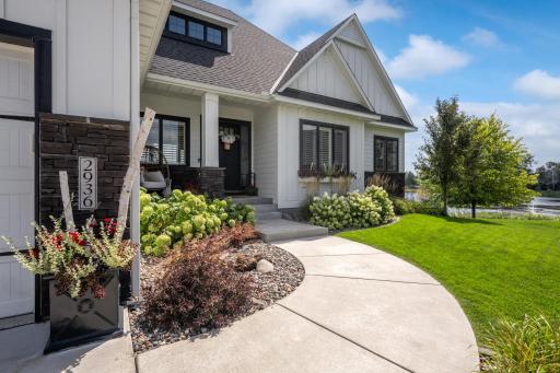Custom landscaping and attention to detail.