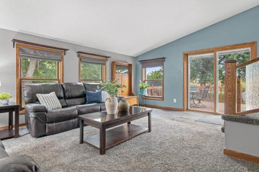 Doors to the deck make outdoor time part of the everyday routine.