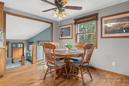 A bright dining area invites you to linger a little longer.