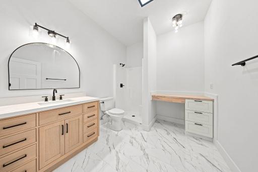 Private bath in primary suite