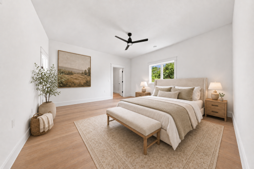 Primary Bedroom - Virtually Staged for Inspiration