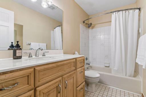 Upper level bathroom