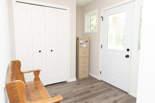 A spacious foyer awaits your guests.