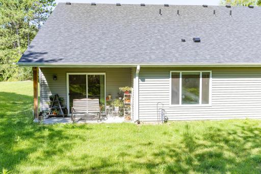 Rear patio space