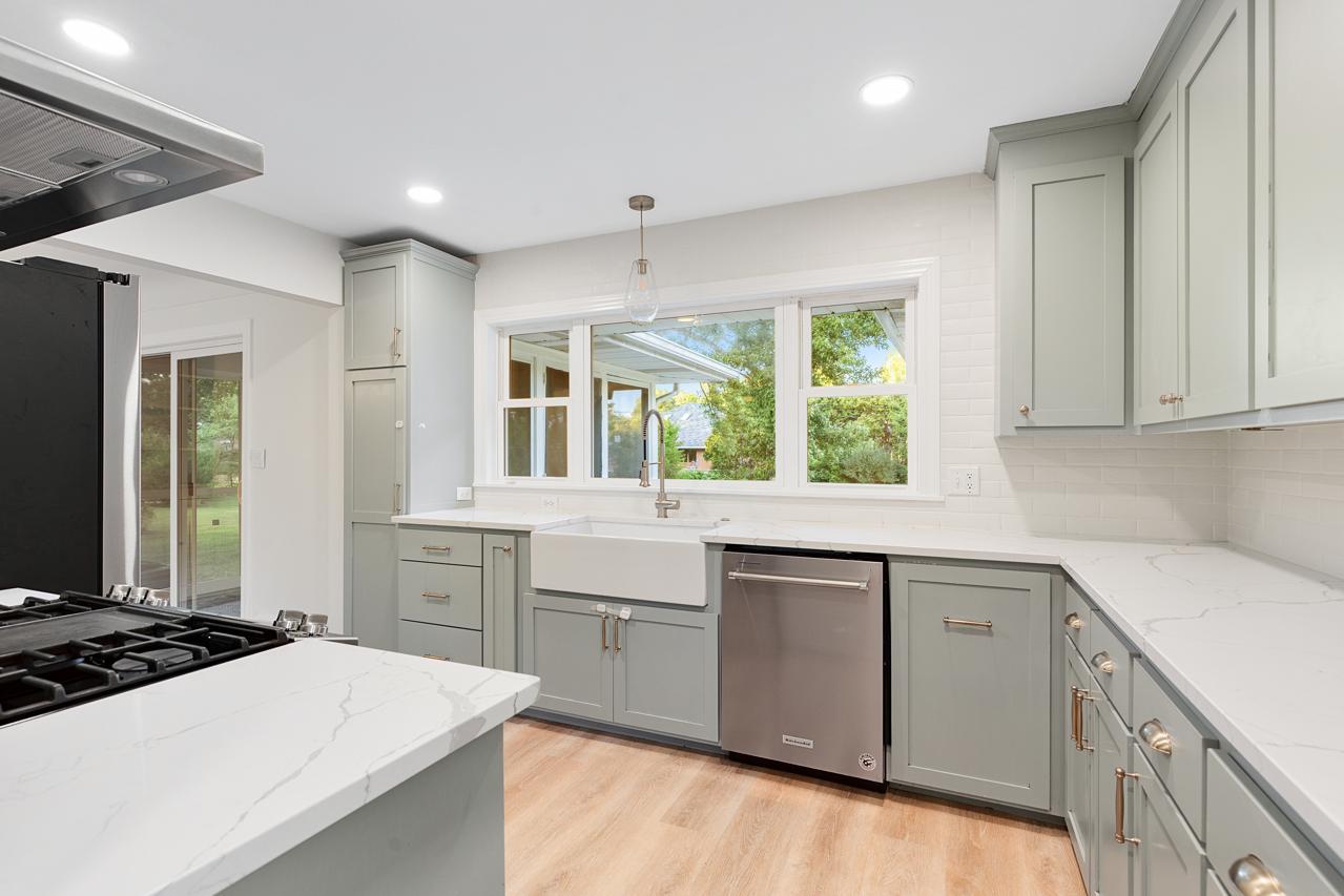 Bright kitchen window