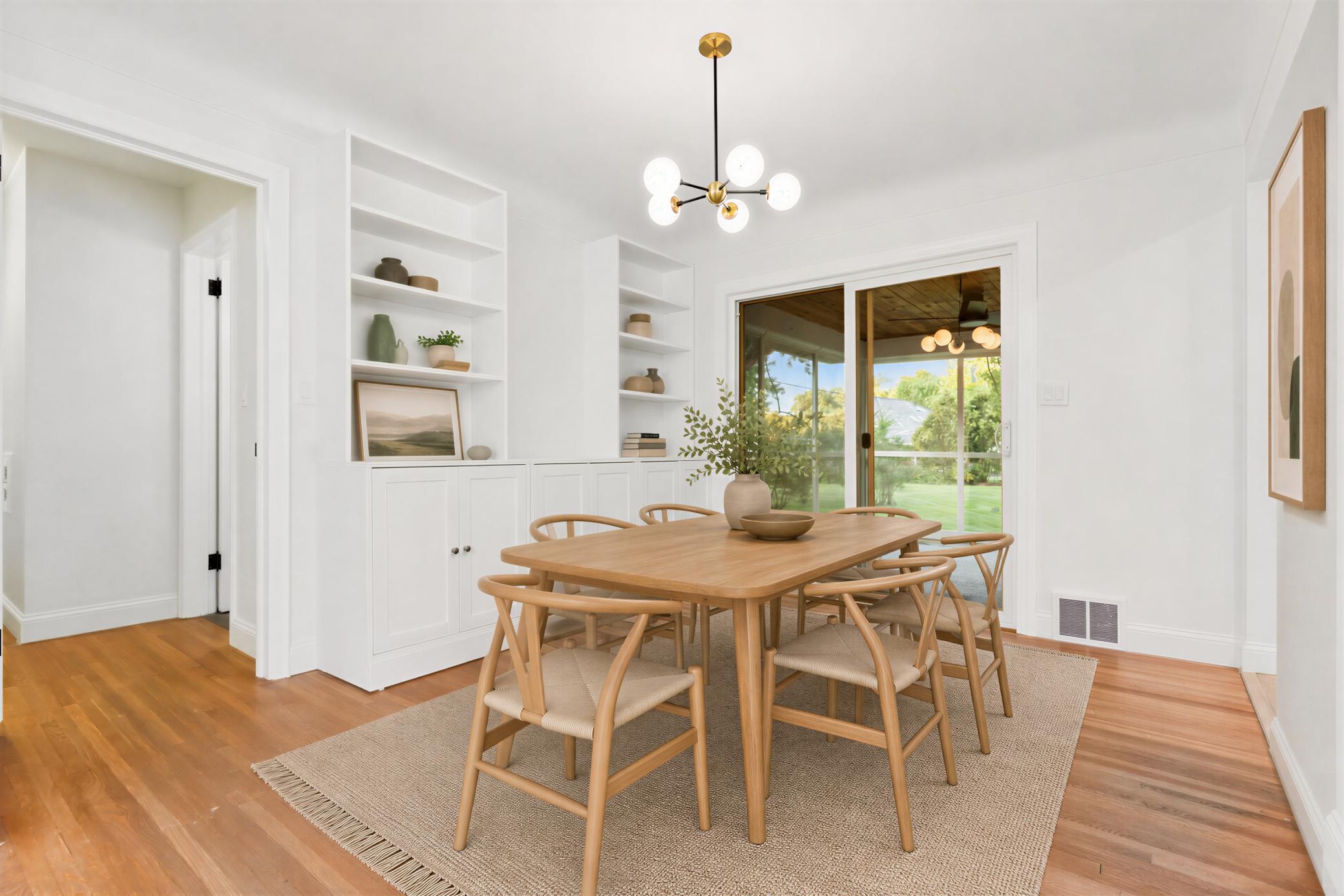 Dining room - virtually staged