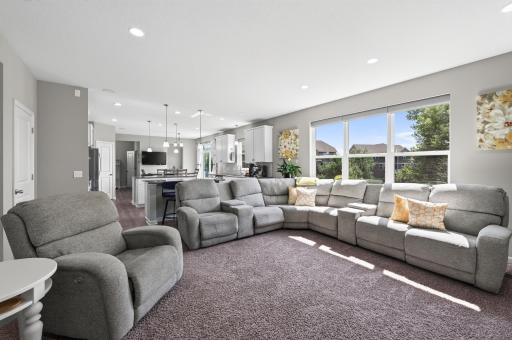 Open-concept living designed for gathering