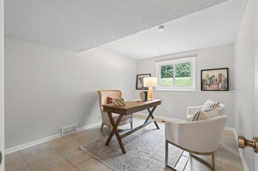 Dedicated home office creates a quiet place to work or study
