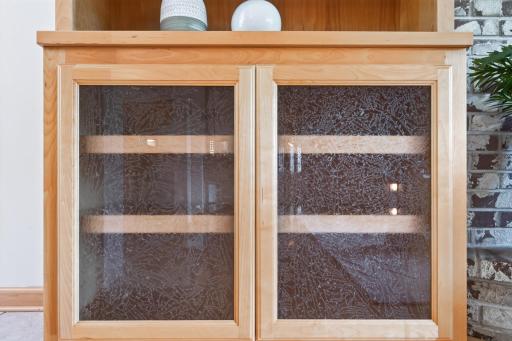 Built-in cabinetry adds character and functional storage