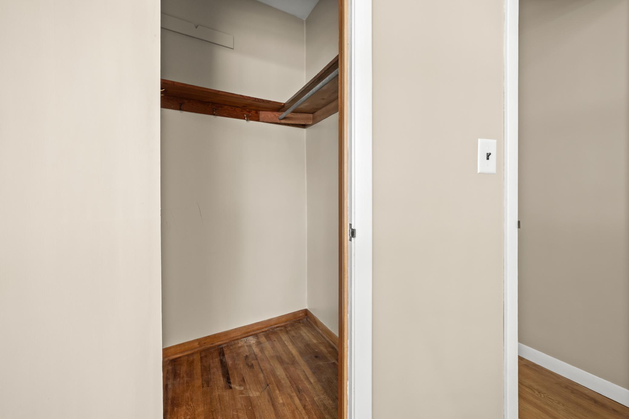Bed 2 closet