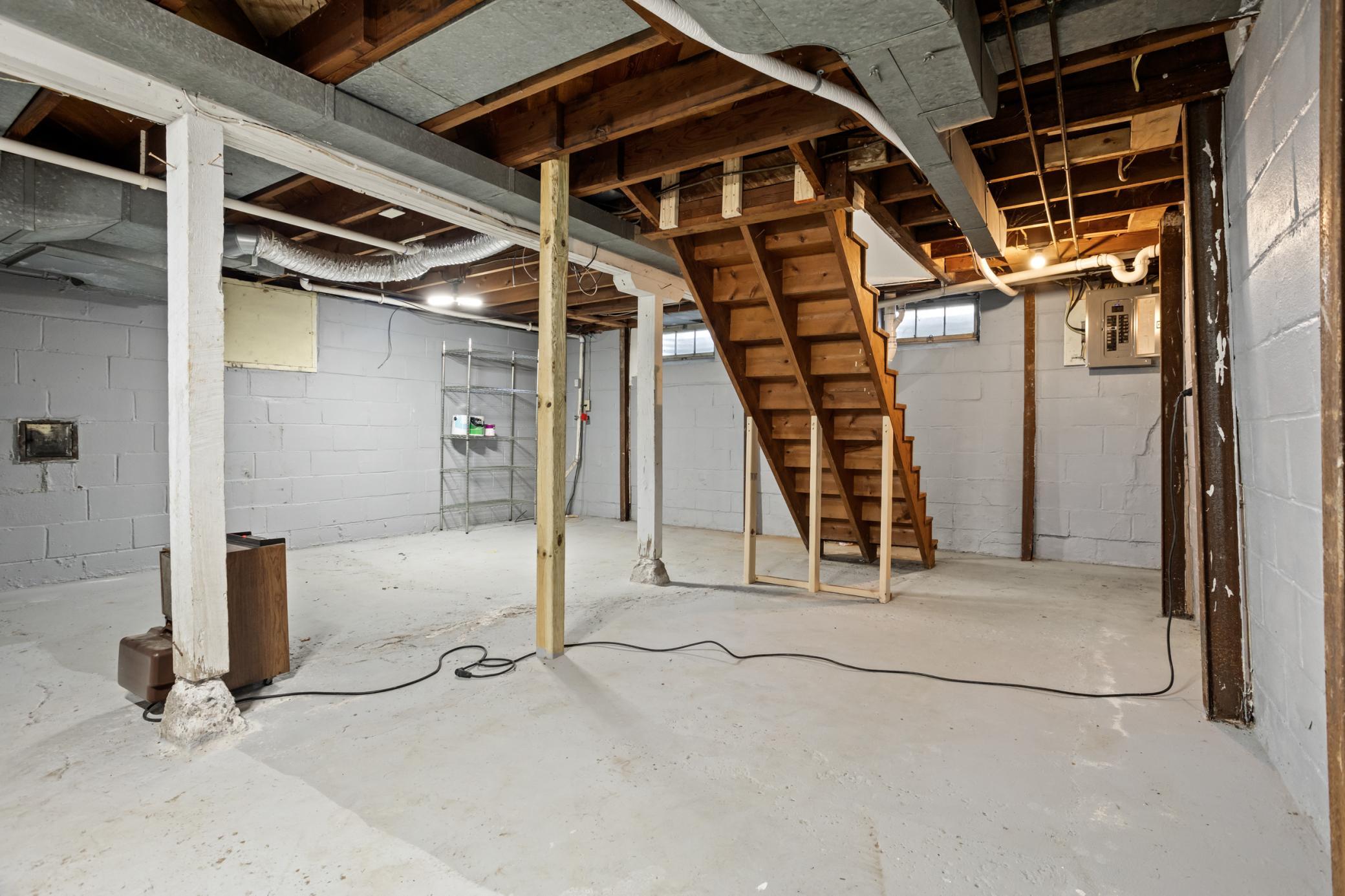 Partial basement