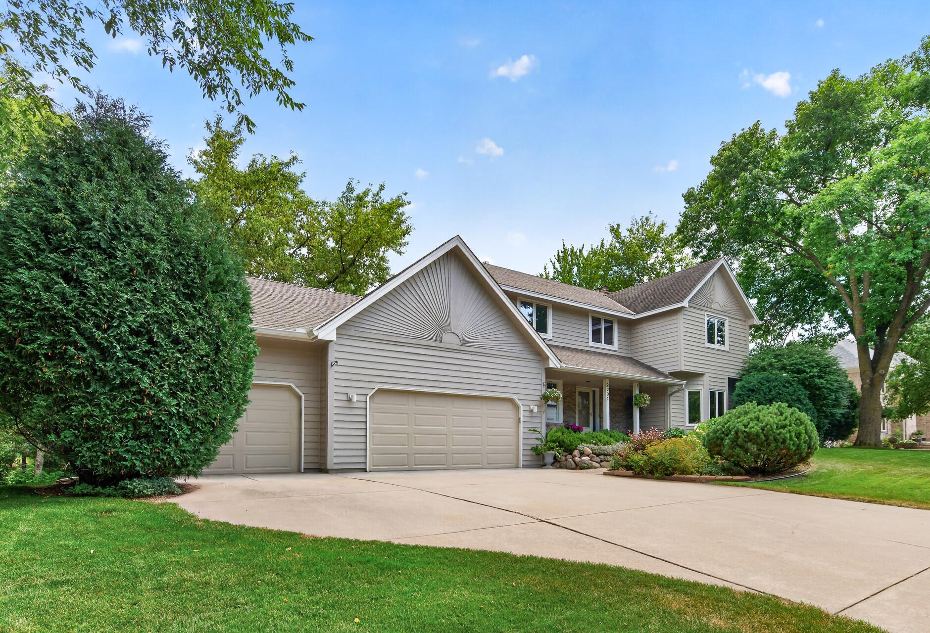 3 car garage has room for your vehicles and toys.