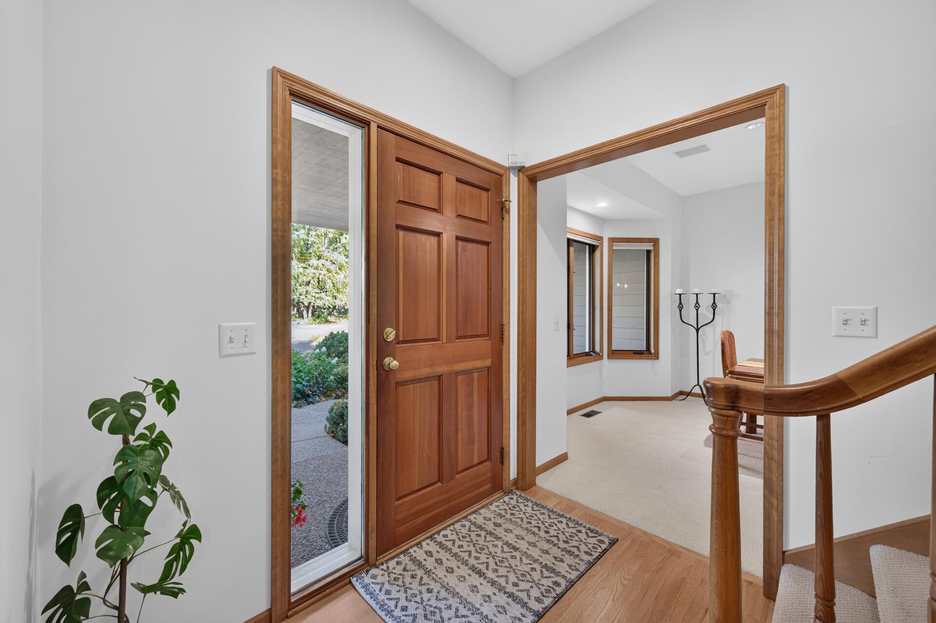 Bright and open foyer for greeting guests!
