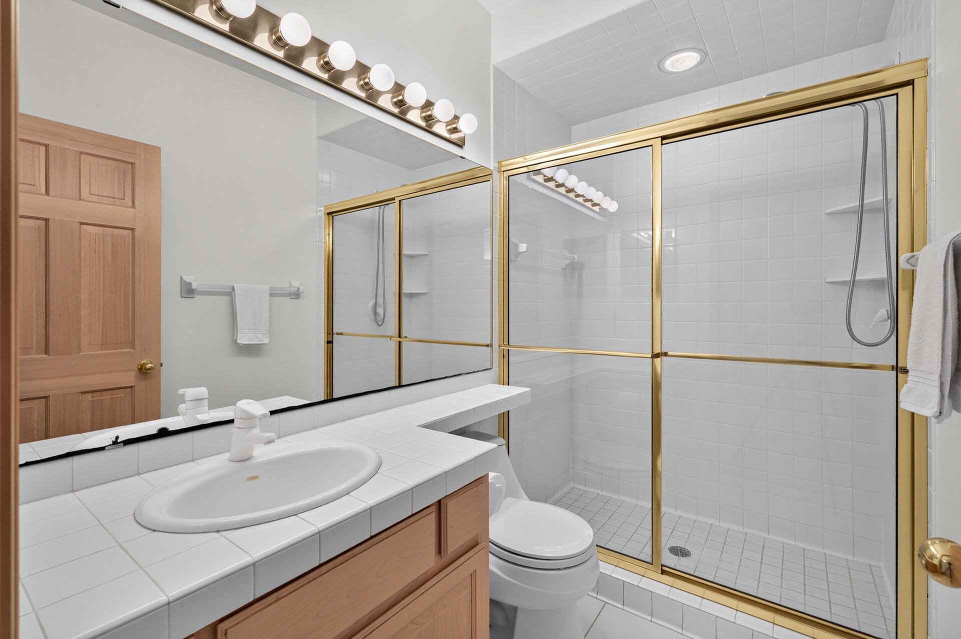 Lower level 3/4 bath