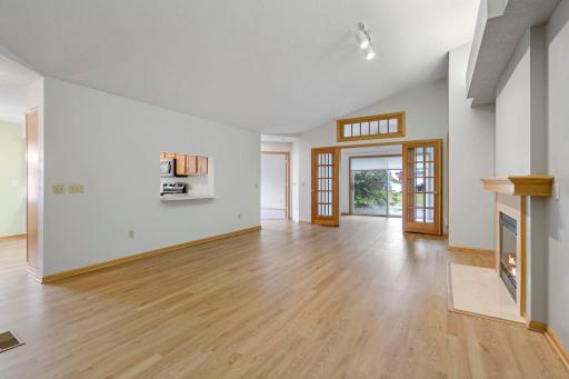 French doors to sunroom!